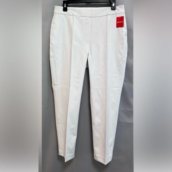 Spanx 20372R Womens Slim Straight Pants Classic White Size Large NWT - Picture 2 of 13